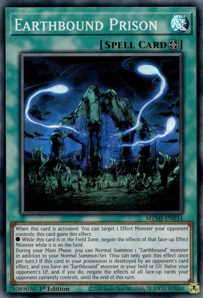 Image for Earthbound Prison (Maze of Millennia) (MZMI-EN034) - YuGiOh