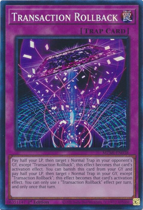 Image for Transaction Rollback (CR) (Maze of Millennia) (MZMI-EN038) - YuGiOh