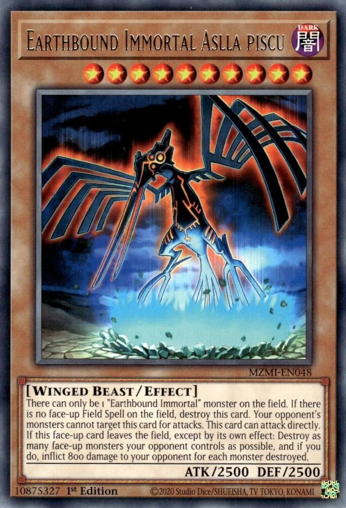 Image for Earthbound Immortal Aslla Piscu (Maze of Millennia) (MZMI-EN048) - YuGiOh