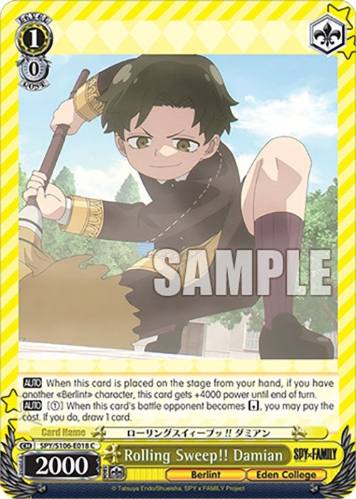 Image for Rolling Sweep!! Damian (SPY x FAMILY) (SPY/S106-E018 C) - Weiss Schwarz