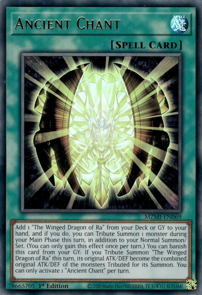 Image for Ancient Chant (Maze of Millennia) (MZMI-EN069) - YuGiOh