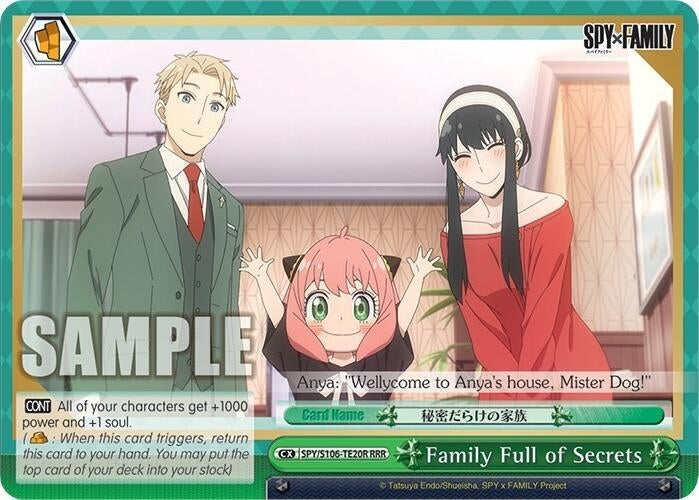 Image for Family Full of Secrets (RRR) (SPY x FAMILY) (SPY/S106-TE20R RRR) - Weiss Schwarz