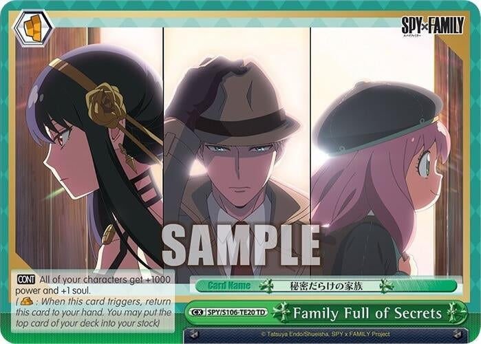 Image for Family Full of Secrets (SPY x FAMILY) (SPY/S106-TE20 TD) - Weiss Schwarz