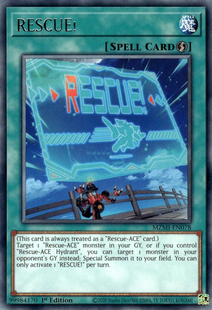 Image for RESCUE! (Maze of Millennia) (MZMI-EN078) - YuGiOh