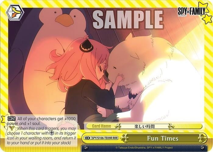 Image for Fun Times (RRR) (SPY x FAMILY) (SPY/S106-TE09R RRR) - Weiss Schwarz