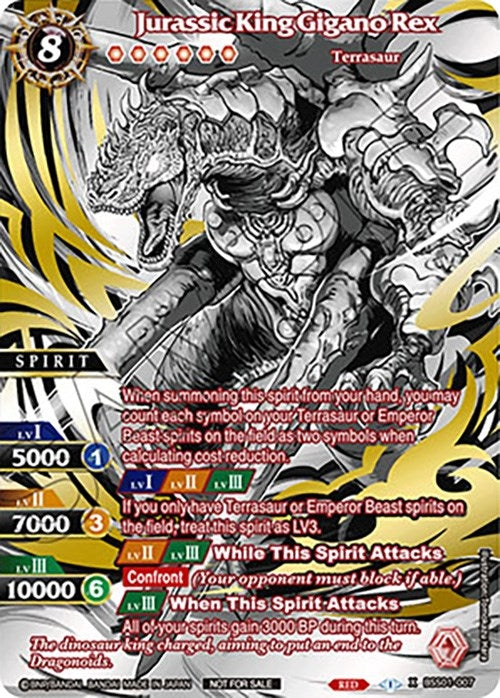 Image for Jurassic King Gigano Rex (World Championship Promotion Pack 2023) (Battle Spirits Saga Promo Cards) (BSS01-007) - Battle Spirits Saga