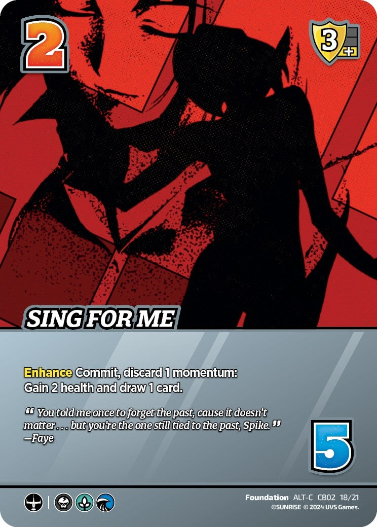 Image for Sing For Me (Alternate Art) (Challenger Series: Cowboy Bebop and Trigun Stampede) (CB02 18/21) - UniVersus