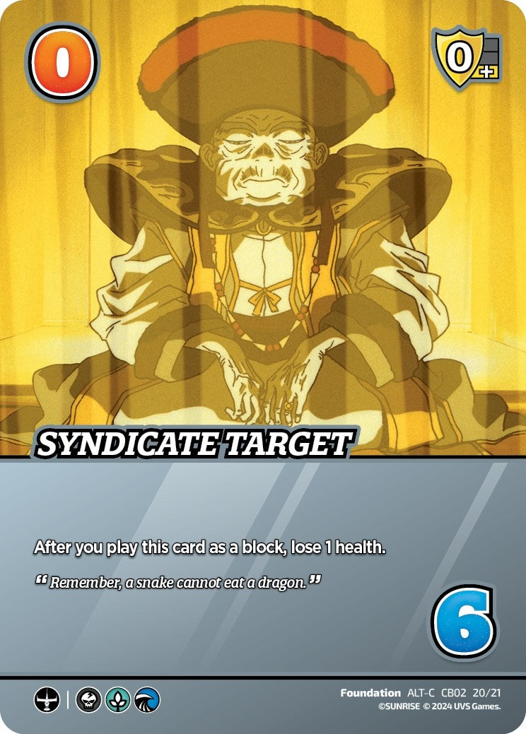 Image for Syndicate Target (Alternate Art) (Challenger Series: Cowboy Bebop and Trigun Stampede) (CB02 20/21) - UniVersus