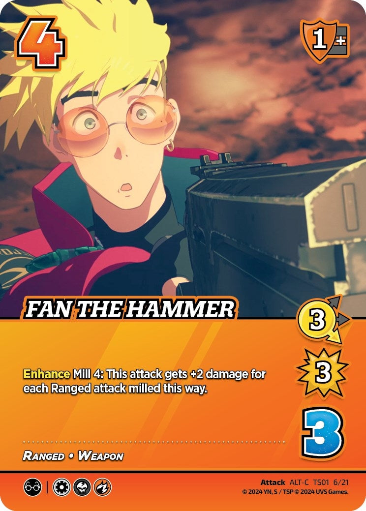 Image for Fan the Hammer (Alternate Art) (Challenger Series: Cowboy Bebop and Trigun Stampede) (TS01 6/21) - UniVersus