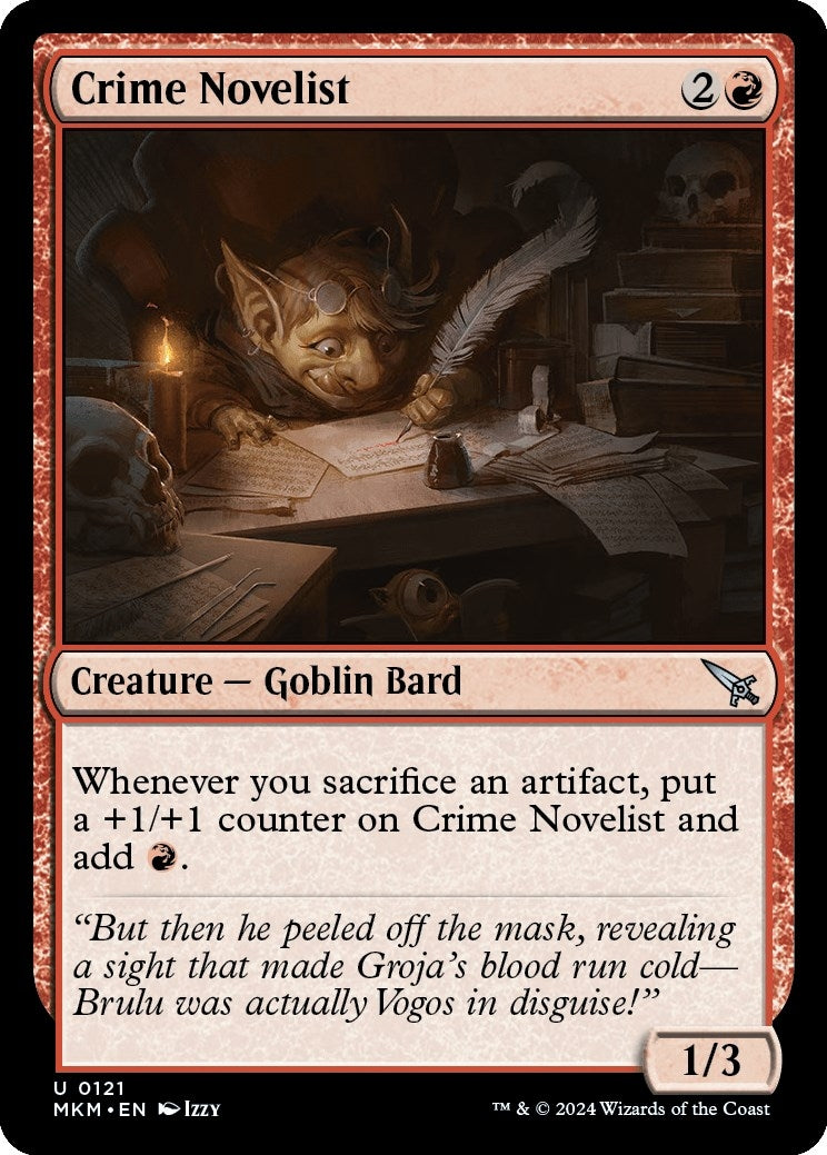 Image for Crime Novelist (Murders at Karlov Manor) (121) - Magic: The Gathering