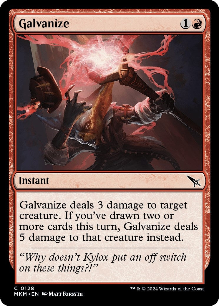 Image for Galvanize (Murders at Karlov Manor) (128) - Magic: The Gathering