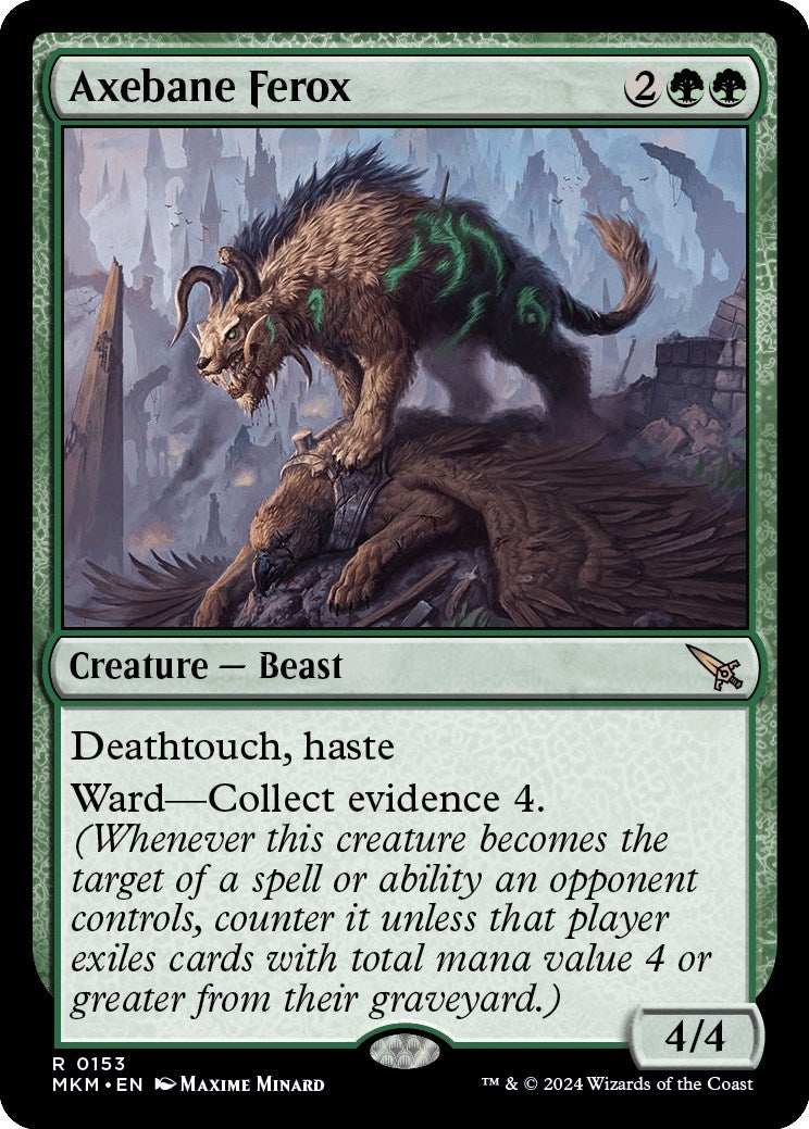 Image for Axebane Ferox (Murders at Karlov Manor) (153) - Magic: The Gathering