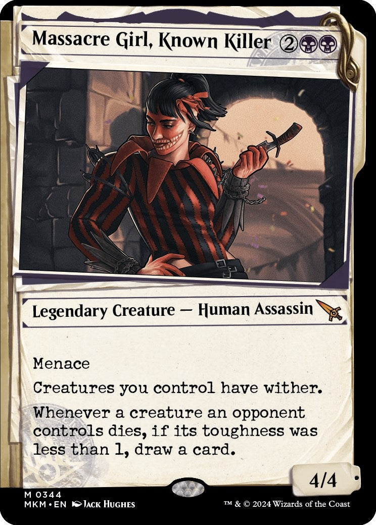 Image for Massacre Girl, Known Killer (Showcase) (Murders at Karlov Manor) (344) - Magic: The Gathering