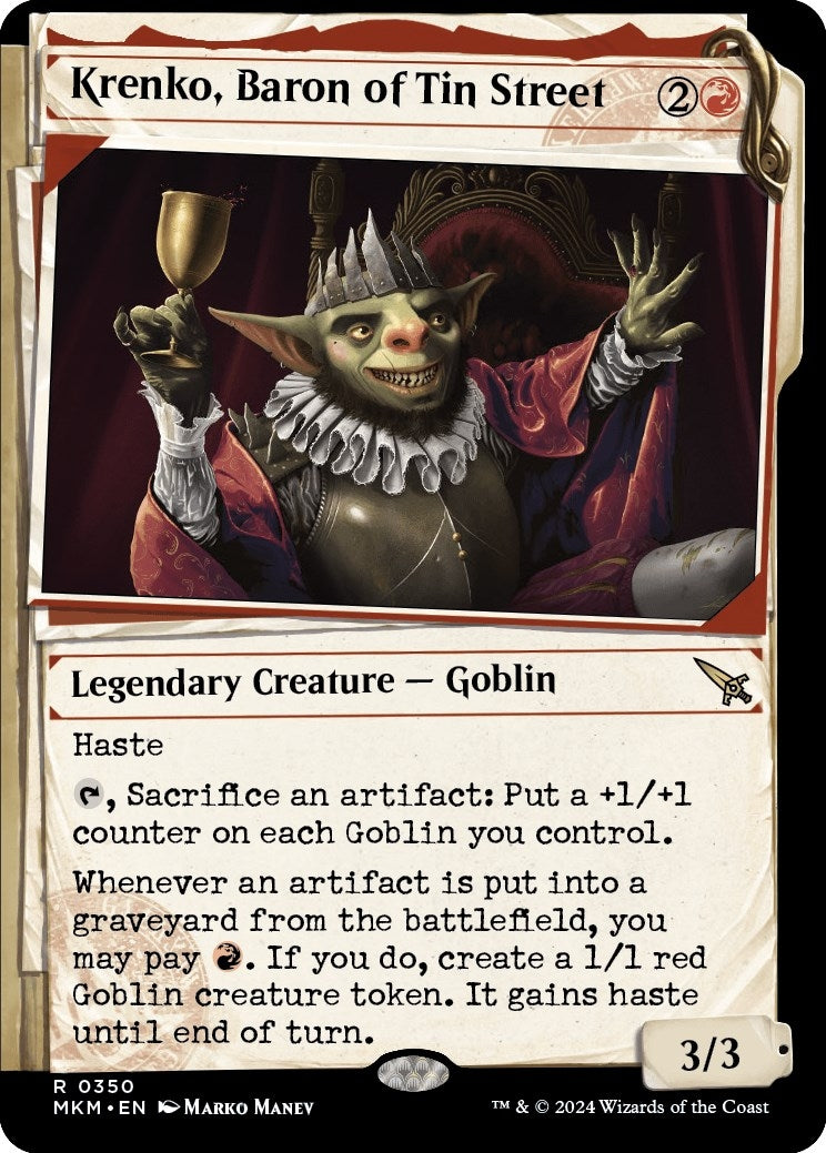 Image for Krenko, Baron of Tin Street (Showcase) (Murders at Karlov Manor) (350) - Magic: The Gathering