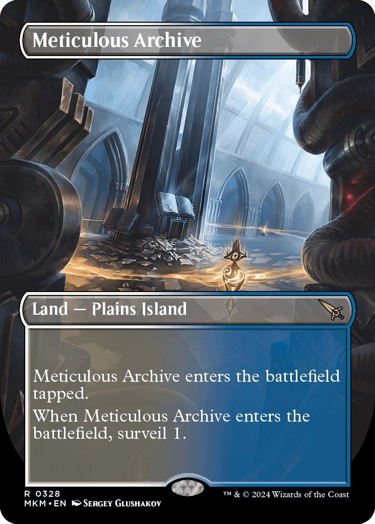 Image for Meticulous Archive (Borderless) (Murders at Karlov Manor) (328) - Magic: The Gathering