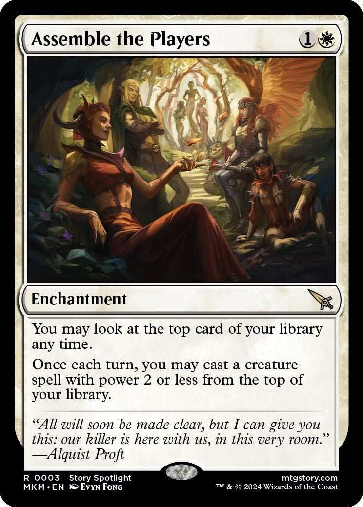 Image for Assemble the Players (Murders at Karlov Manor) (3) - Magic: The Gathering