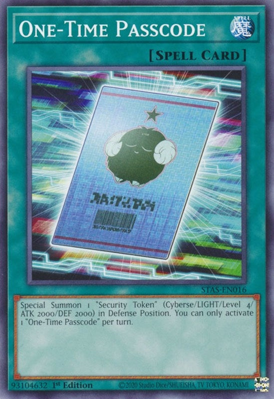 Image for One-Time Passcode (2-Player Starter Set) (STAS-EN016) - YuGiOh