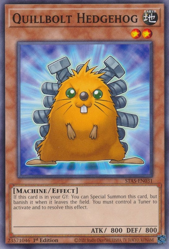 Image for Quillbolt Hedgehog (2-Player Starter Set) (STAS-EN031) - YuGiOh