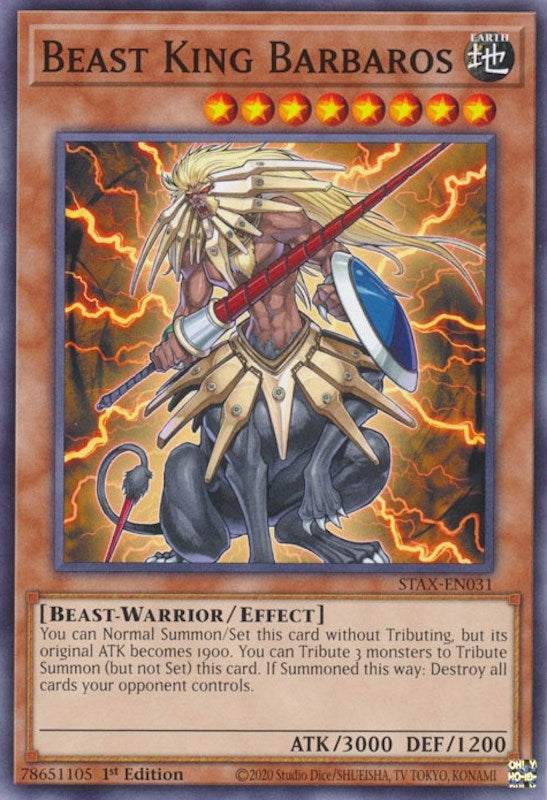 Image for Beast King Barbaros (2-Player Starter Set) (STAX-EN031) - YuGiOh