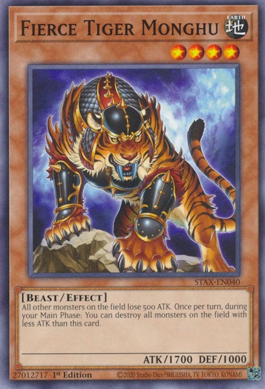 Image for Fierce Tiger Monghu (2-Player Starter Set) (STAX-EN040) - YuGiOh