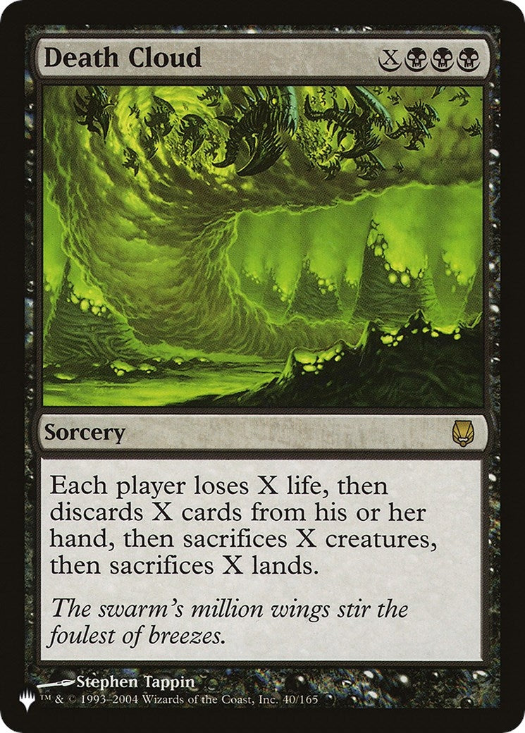 Image for Death Cloud (The List Reprints) (40/165) - Magic: The Gathering