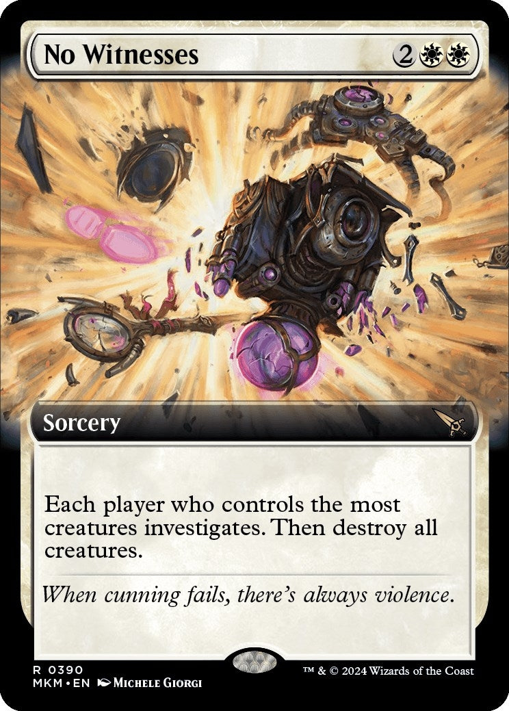 Image for No Witnesses (Extended Art) (Murders at Karlov Manor) (390) - Magic: The Gathering