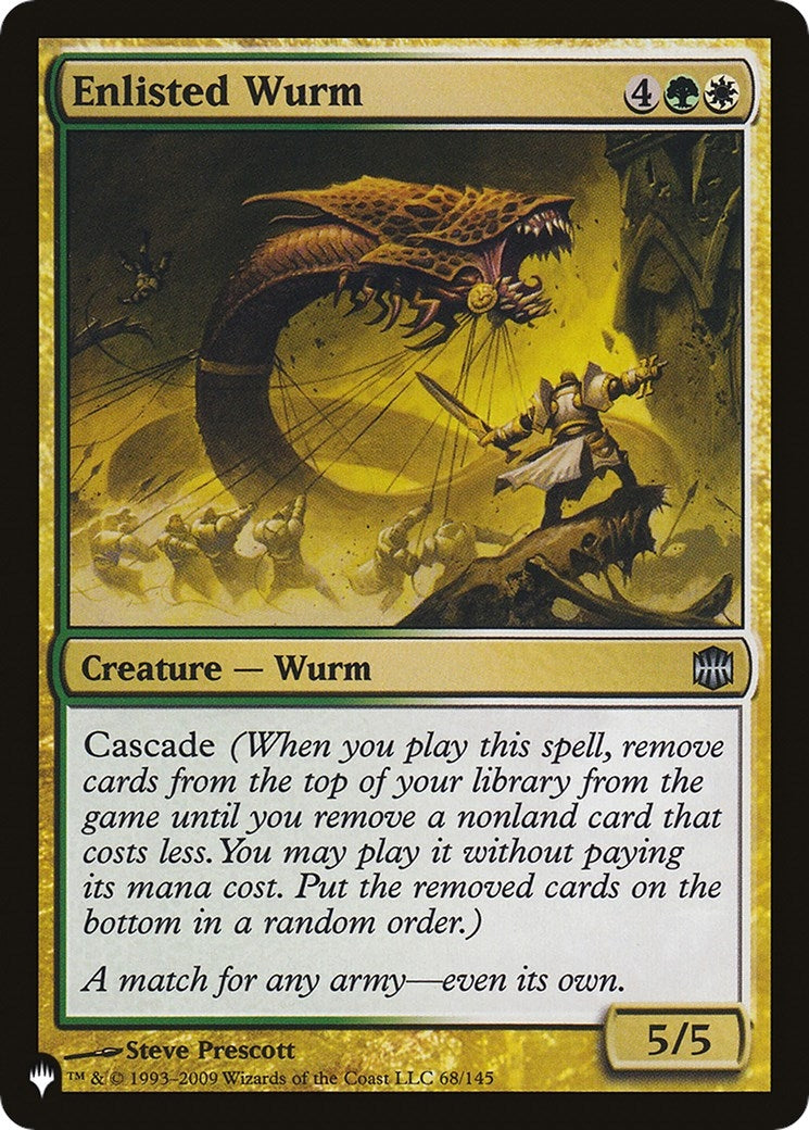 Image for Enlisted Wurm (The List Reprints) (68/145) - Magic: The Gathering