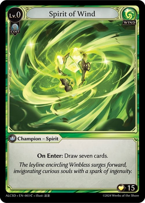 Image for Spirit of Wind (Alchemical Revolution Starter Decks) (003) - Grand Archive TCG
