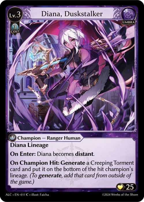 Image for Diana, Duskstalker (Alchemical Revolution Starter Decks) (009) - Grand Archive TCG