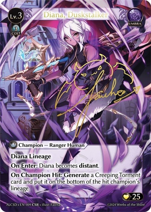 Image for Diana, Duskstalker (CSR) (Alchemical Revolution Starter Decks) (009) - Grand Archive TCG