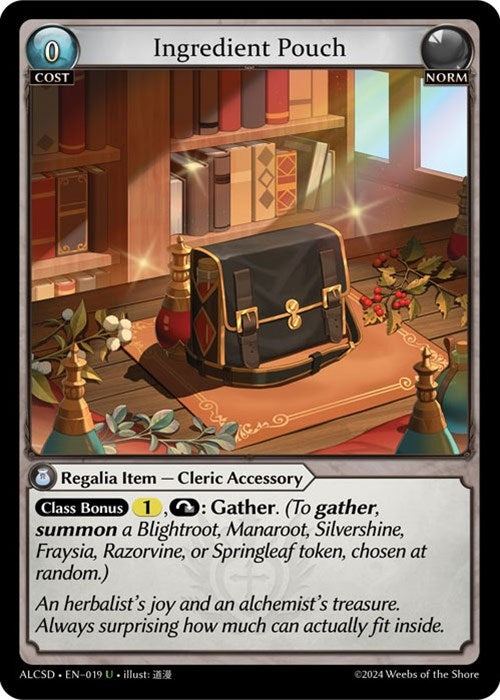 Image for Ingredient Pouch (Alchemical Revolution Starter Decks) (019) - Grand Archive TCG
