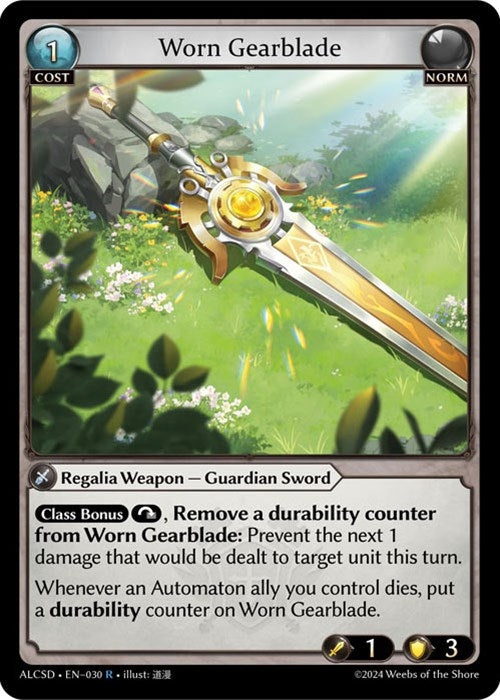 Image for Worn Gearblade (Alchemical Revolution Starter Decks) (030) - Grand Archive TCG