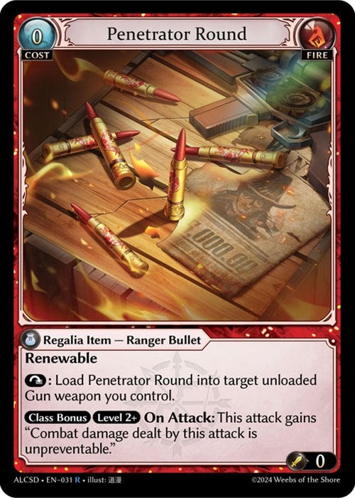 Image for Penetrator Round (Alchemical Revolution Starter Decks) (031) - Grand Archive TCG