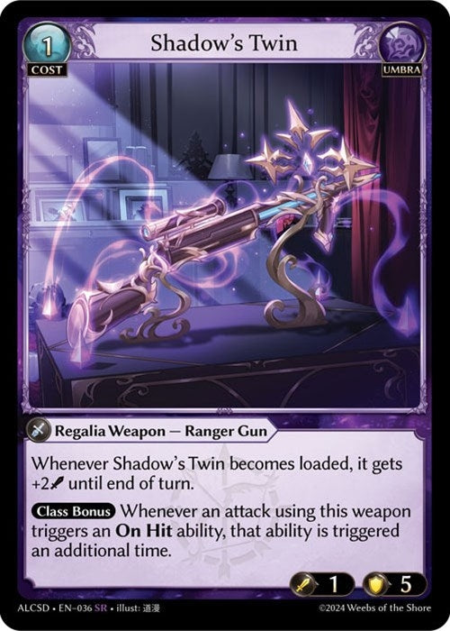 Image for Shadow's Twin (Alchemical Revolution Starter Decks) (036) - Grand Archive TCG
