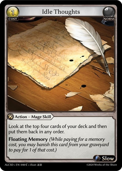Image for Idle Thoughts (Alchemical Revolution Starter Decks) (048) - Grand Archive TCG