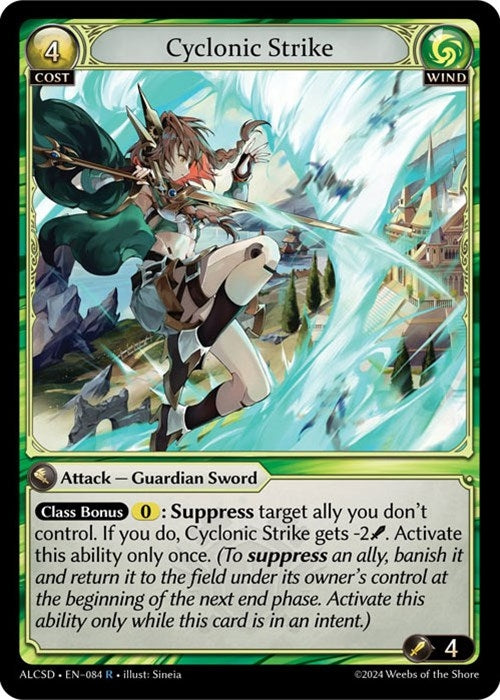 Image for Cyclonic Strike (Alchemical Revolution Starter Decks) (084) - Grand Archive TCG