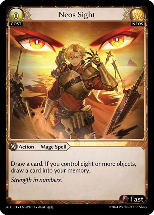Image for Neos Sight (Alchemical Revolution Starter Decks) (097) - Grand Archive TCG