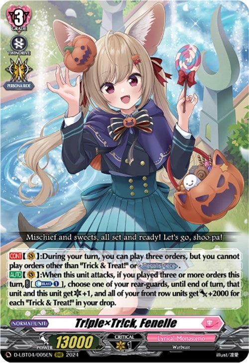 Image for Tr!plexTr!ck, Fenelle (D-LBT04: Lyrical Monasterio ~Trick or Trick!~) (D-LBT04/005EN) - Cardfight Vanguard