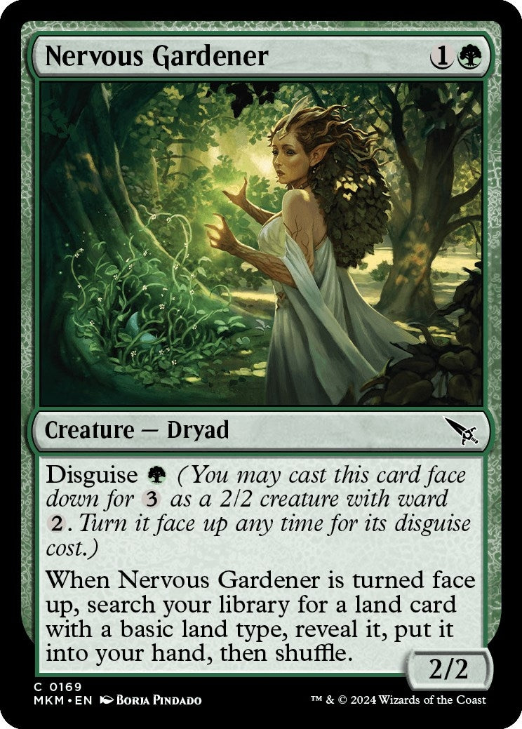 Image for Nervous Gardener (Murders at Karlov Manor) (169) - Magic: The Gathering