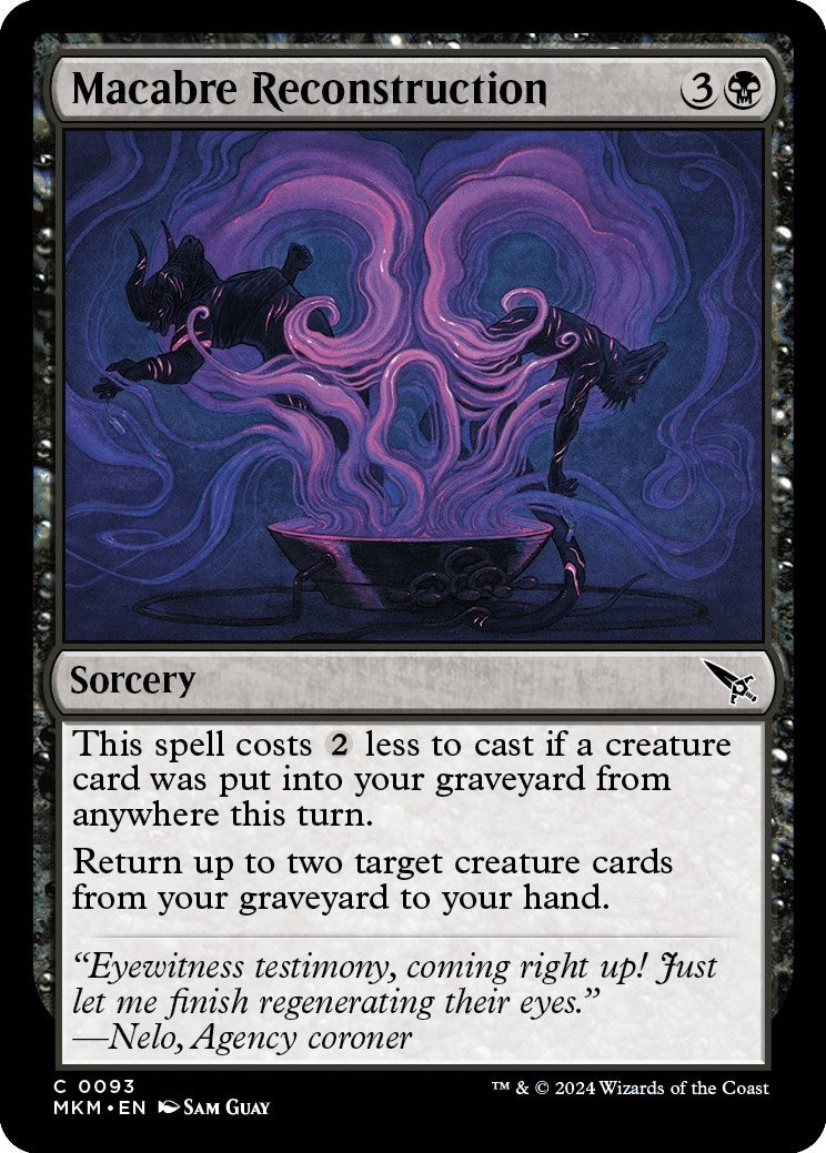 Image for Macabre Reconstruction (Murders at Karlov Manor) (93) - Magic: The Gathering