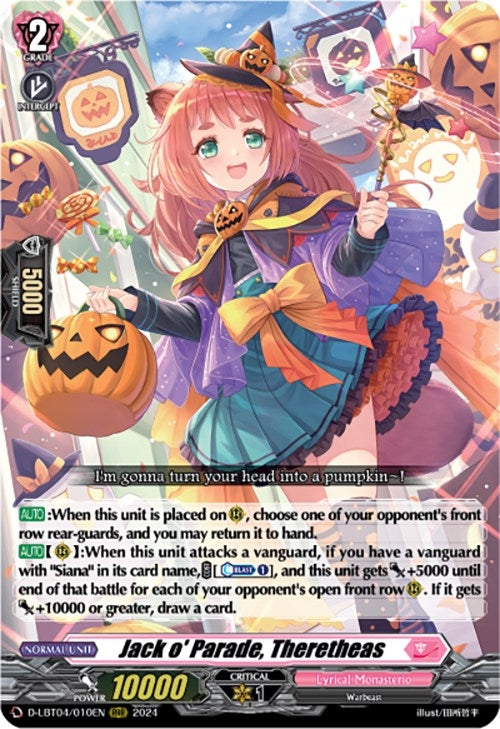 Image for Jack o' Parade, Theretheas (D-LBT04: Lyrical Monasterio ~Trick or Trick!~) (D-LBT04/010EN) - Cardfight Vanguard