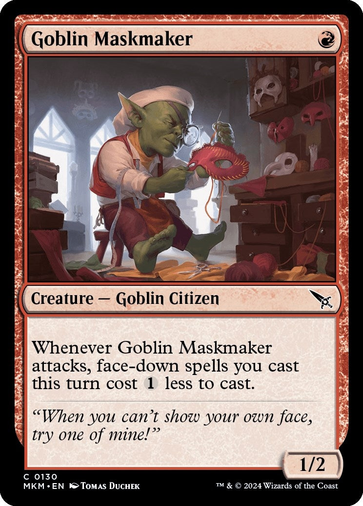 Image for Goblin Maskmaker (Murders at Karlov Manor) (130) - Magic: The Gathering