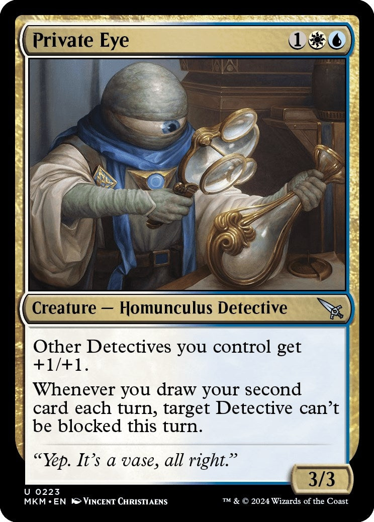 Image for Private Eye (Murders at Karlov Manor) (223) - Magic: The Gathering