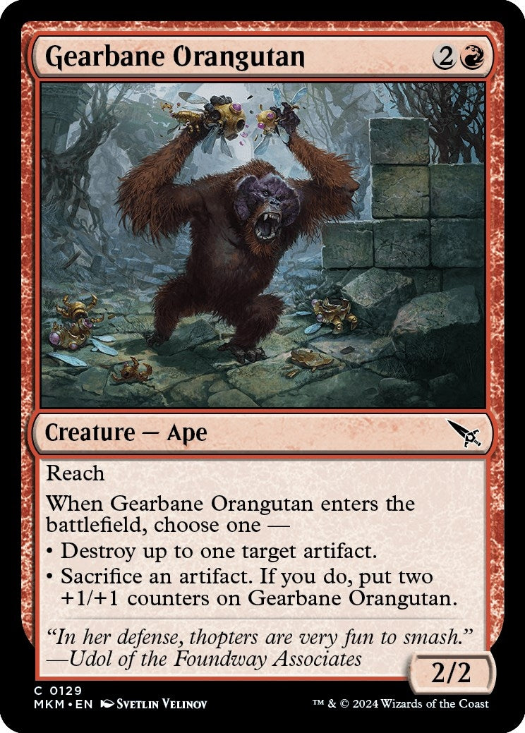 Image for Gearbane Orangutan (Murders at Karlov Manor) (129) - Magic: The Gathering