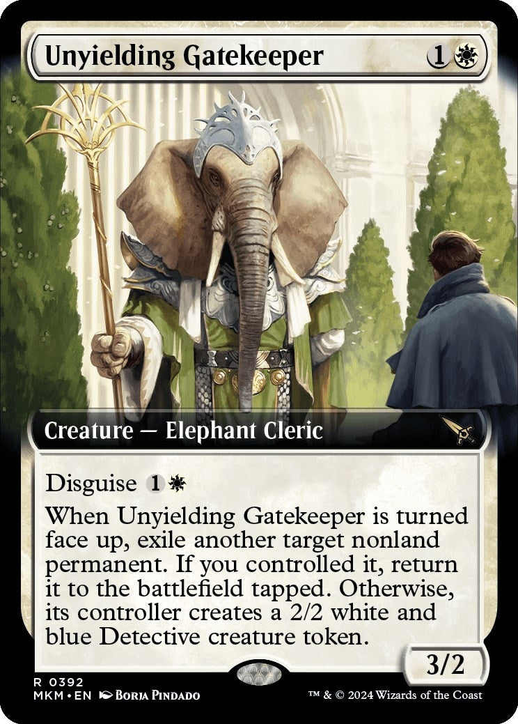 Image for Unyielding Gatekeeper (Extended Art) (Murders at Karlov Manor) (392) - Magic: The Gathering