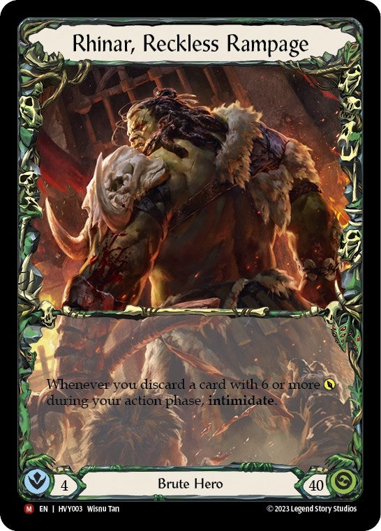 Image for Rhinar, Reckless Rampage (Heavy Hitters) (HVY003) - Flesh and Blood TCG