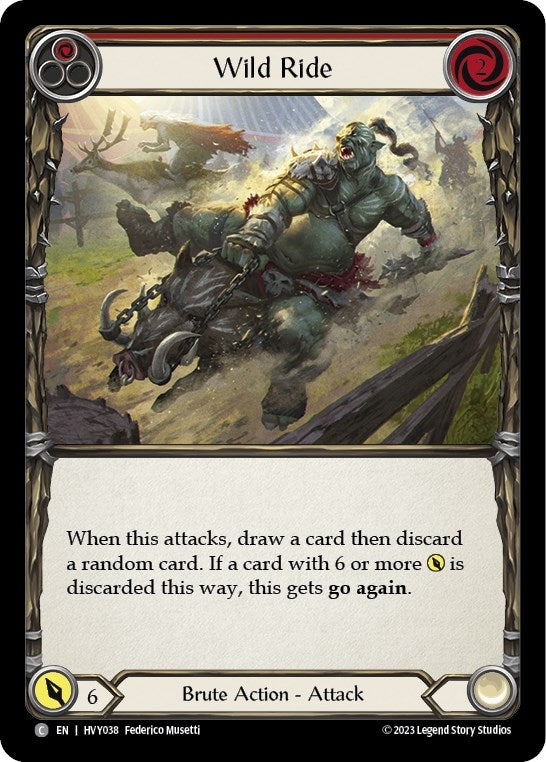 Image for Wild Ride (Red) (Heavy Hitters) (HVY038) - Flesh and Blood TCG