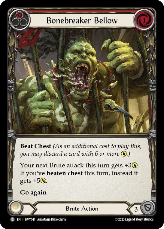 Image for Bonebreaker Bellow (Red) (Heavy Hitters) (HVY041) - Flesh and Blood TCG