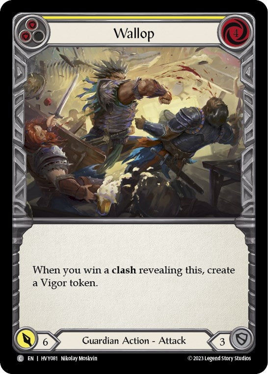 Image for Wallop (Yellow) (Heavy Hitters) (HVY081) - Flesh and Blood TCG