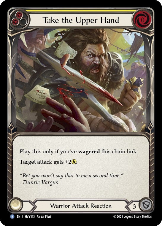 Image for Take the Upper Hand (Yellow) (Heavy Hitters) (HVY113) - Flesh and Blood TCG